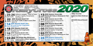 2020 CFR SCCA RallyCross Calendar of Events
